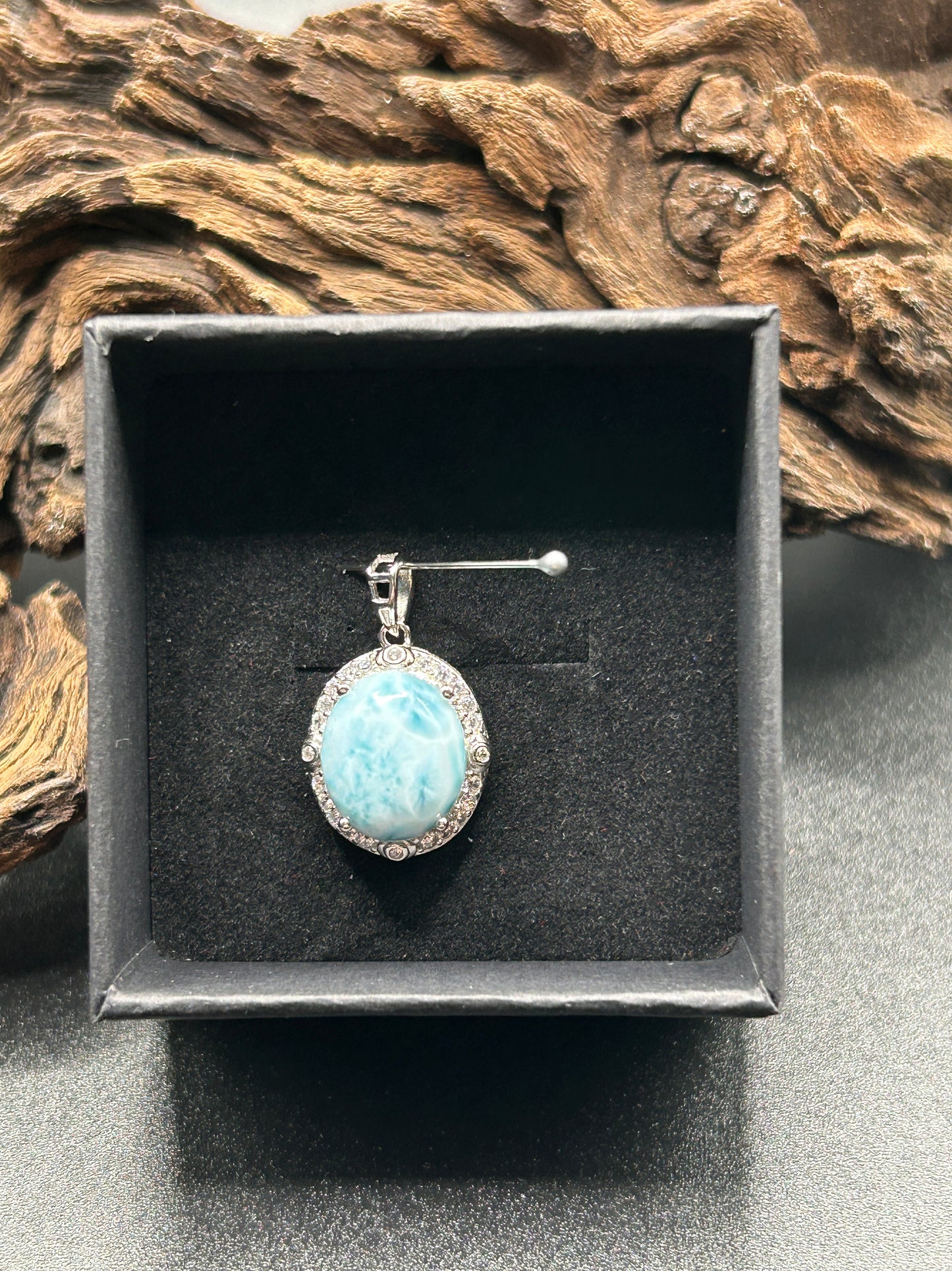Larimar Kettenanhänger