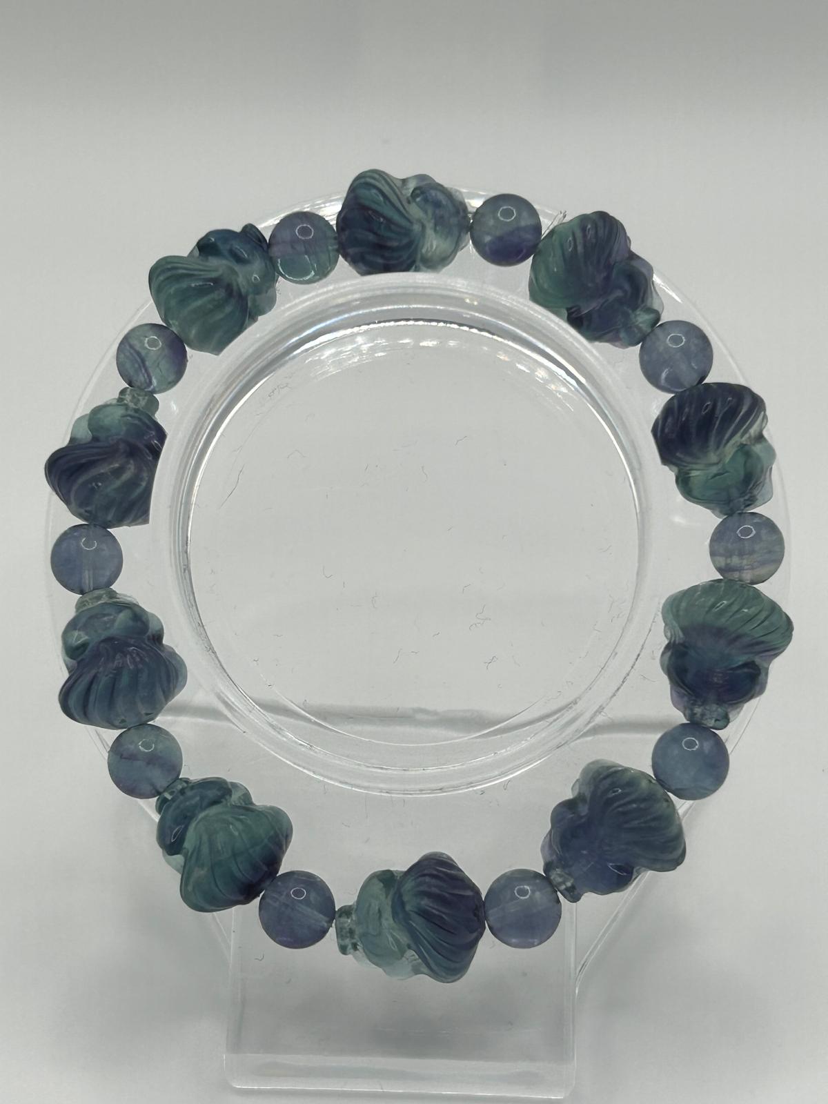 Blauer Fluorit 9 schwänziger Fuchs